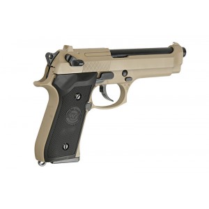 Страйкбольный пистолет WE BERETTA M92F, GAS, Койот, металл, WE-M008-T-M9A1-GAS